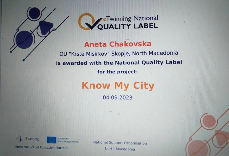ETwinning oznaka za kvalitet 1